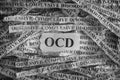 Obsessive compulsive disorder OCD Royalty Free Stock Photo